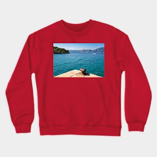 Mooring Bollard on Glavotok Pier, Croatia Crewneck Sweatshirt